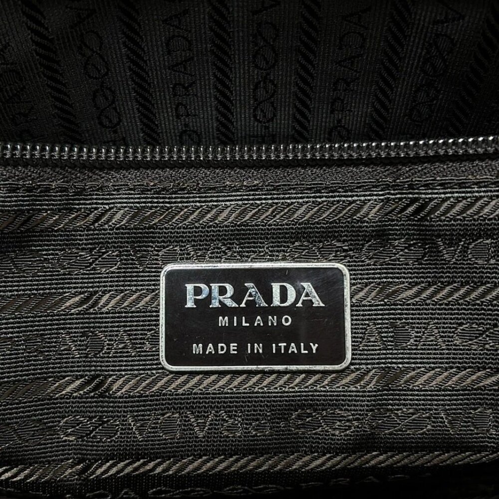 PRADA - Dark yellow Nylon Tote Bag 156-052025 - Picture 8 of 8